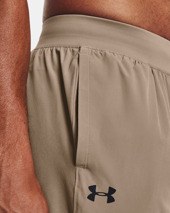 Men's UA Stretch Woven Pants, Brown, pdpMainDesktop image number 3